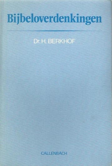 Bijbeloverdenkingen - H. Berkhof 9789026608643, Boeken, Verzenden, Gelezen, H. Berkhof