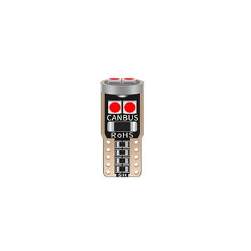 T10 LED - CANBUS - Extra fel - 6SMD - 12V - Rood - Per stuk, Ophalen of Verzenden, Nieuw