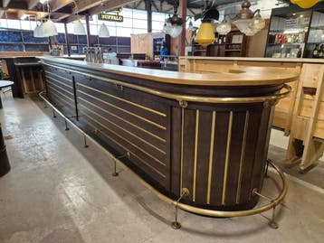 bar cafebar barmeubel horecabar mancave bar antieke bar toog, Zo goed als nieuw