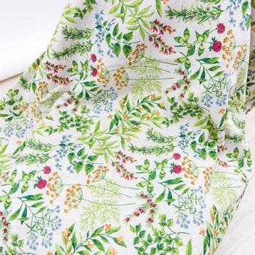 BA254 - Stof “Tropische Tuin” – Botanische print -