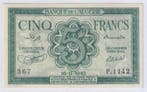 Algérie Algerien Pick 91 5 Francs 16/11/1942 Vz-st, Verzenden