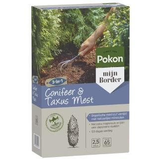 Coniferen en taxus mest | Pokon | 2.5 kg (Voor 65 planten), Verzenden