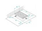 Beko HDMC32400TX - Vitro-keramische Kookplaat - 2 kookzones, Verzenden, Nieuw