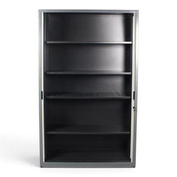 Samas roldeurkast, 195x120x47 cm, antraciet-alu, Huis en Inrichting, Kasten | Roldeurkasten en Archiefkasten, Gebruikt, 100 tot 150 cm