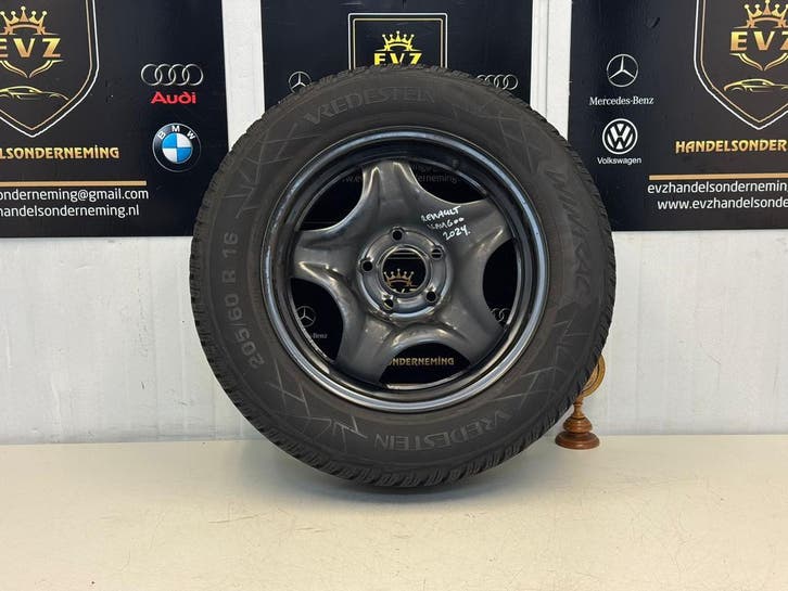 205/60R16 Renault Kangoo reservewiel winterband  5x114,3, Auto-onderdelen, Banden en Velgen, 16 inch, Winterbanden, 205 mm, Bestelwagen