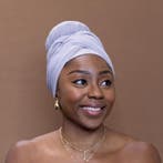 Grijs hoofddoek - Headwrap van stretchy Jersey stof, Ophalen of Verzenden, Nieuw