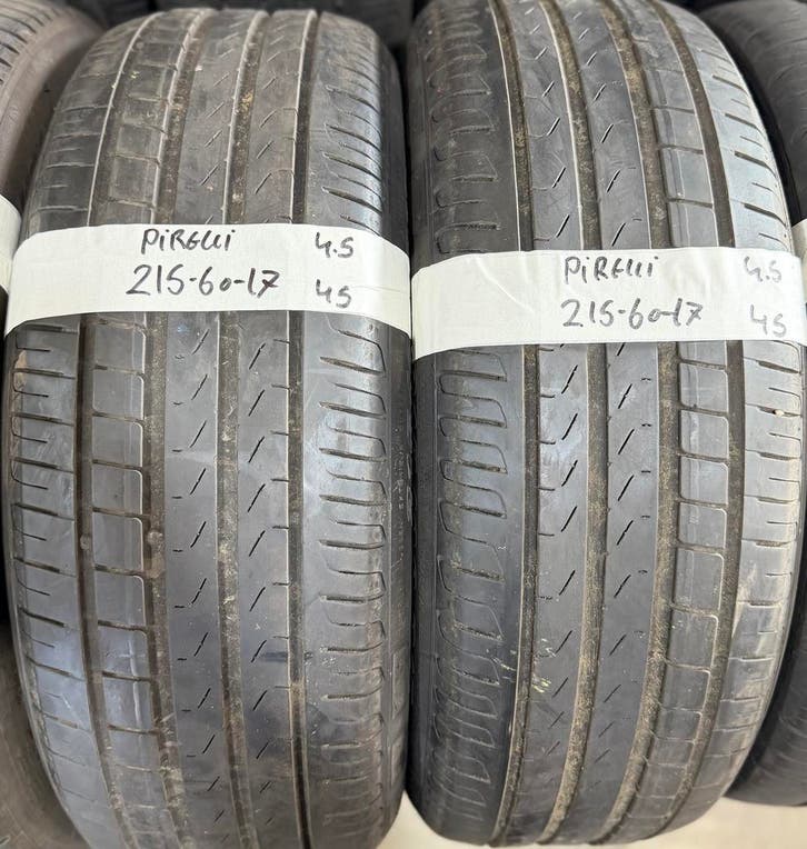 2x 215-60-17 Pirelli Zomer 2x 4.5mm €45 Per Band 215 60 17, Auto-onderdelen, Banden en Velgen, 17 inch, Zomerbanden, 215 mm, Personenwagen
