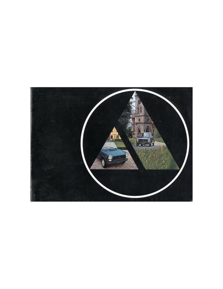 1975 AUTOBIANCHI A112 ELEGANT ABARTH BROCHURE NEDER, Boeken, Auto's | Folders en Tijdschriften