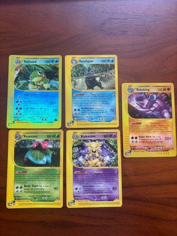 Pokémon - 5 Bulk kaarten - Politoed, Feraligatr, Alakazam,, Nieuw