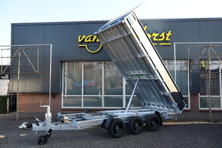 Hapert Cobalt+ kipper 405x200cm tridem, ZEER COMPLEET, Auto diversen, Aanhangers en Bagagewagens, Nieuw, Ophalen