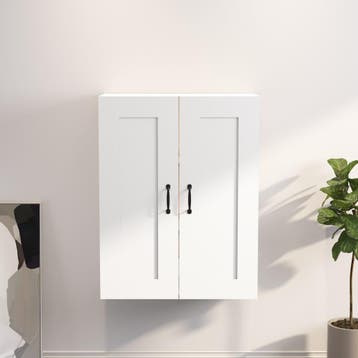 vidaXL Hangkast 69,5x32,5x90 cm wit, Verzenden, Nieuw, 50 tot 100 cm, Minder dan 100 cm