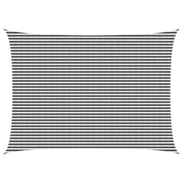 vidaXL Zonneschaduwzeil 5 x 6 m HDPE Rechthoekig Antraciet, Verzenden, Nieuw