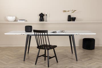 Eettafel Bjorn 150x90 cm Wit Uitschuifbaar Laminaat Jörn, Verzenden, Nieuw