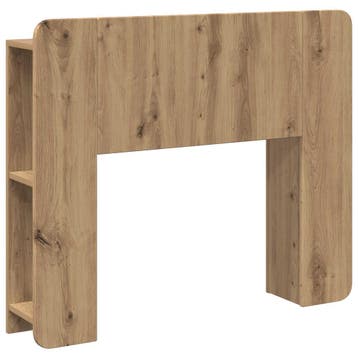 vidaXL Hoofdeinde kas Artisanaal eiken 80 cm Bewerkt hout, Verzenden, Nieuw, Bruin, Hout