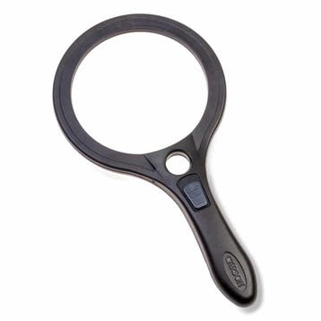 Vergrootglas rond met ledverlichting | 9 cm | vergroot 2.5 m, Ophalen of Verzenden, Nieuw