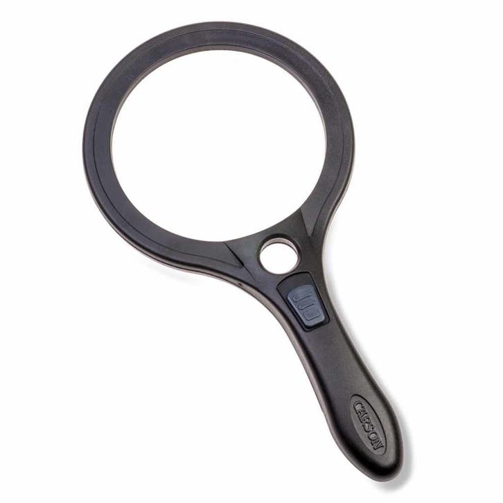 Vergrootglas rond met ledverlichting | 9 cm | vergroot 2.5 m, Diversen, Verpleegmiddelen, Ophalen of Verzenden