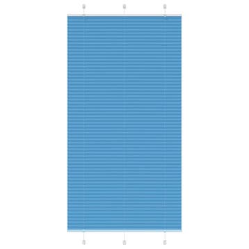 vidaXL Plissé rolgordijn 110x200cm stofbreedte 109,4cm, Verzenden, Nieuw, Blauw