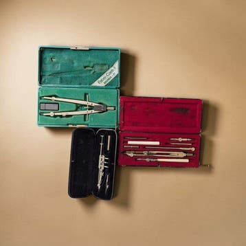 Wetenschappelijk kompas (3) - Metaal, Hout, Plastic -
