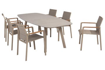Taste by 4 Seasons Cortina tuinset latte met Manolo tafel |, Ophalen of Verzenden, Nieuw