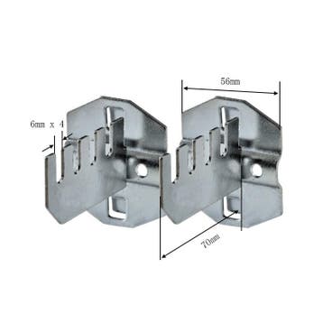 Set haken voor ophangen van ijzerzaag (4 ijzerzagen), Ophalen of Verzenden, Nieuw