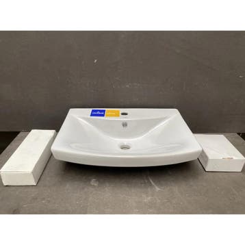 Cersanit Carina - Wastafel - Wit - 60cm - 7935700085, Ophalen of Verzenden, Nieuw, Keramiek