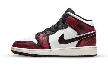 Jordan 1 Mid Wear-Away Chicago (GS), Kleding | Heren, Schoenen, Nieuw