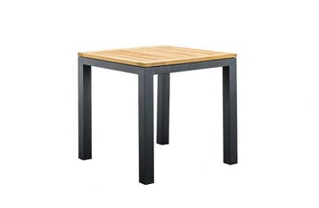 Suns Monte Vari tuintafel antraciet met teak blad 90 x 90 cm, Ophalen of Verzenden, Nieuw