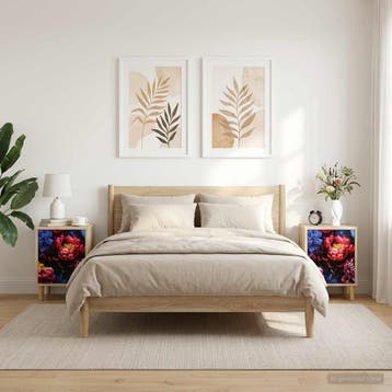 vidaXL Nachtkastje KIEL 2 st Sonoma Eiken 36 x 33 x 50 cm, Minder dan 45 cm, Verzenden, Nieuw, Minder dan 55 cm