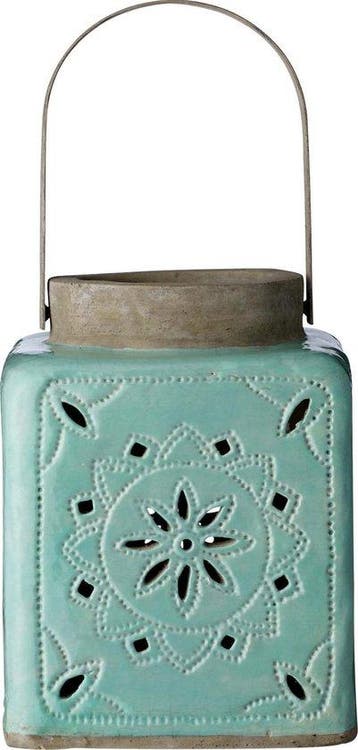 Bloomingville Lantaarn - Keramiek - Mint, Antiek en Kunst, Antiek | Lampen, Verzenden