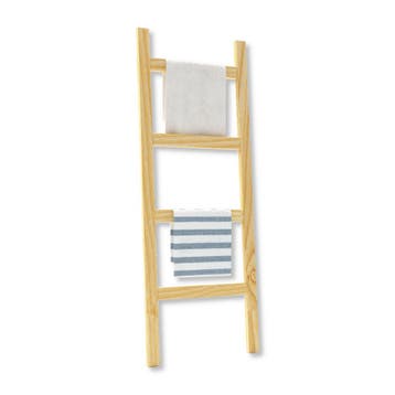 [en.casa] Handdoekrek Luumäki 120x47x2 cm houtkleurig, Verzenden, Nieuw