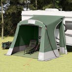 vidaXL Achterkleptent met dak Groen 285 x 255 x 245 cm taft, Verzenden, Nieuw