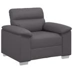 Loungebank Grijs Kunstleer | Laatste Stuk!, Gebruikt, 75 tot 100 cm, Ophalen of Verzenden, 100 tot 125 cm