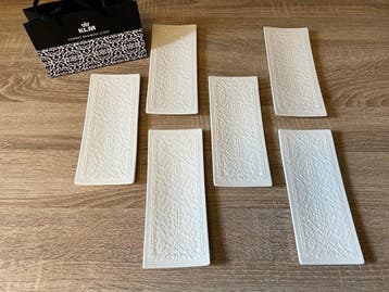 KLM - Marcel Wanders - Bord - Porselein - Set van zes
