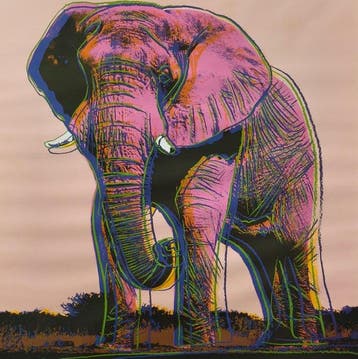 Andy Warhol - Endangered Species: African Elephant, 1983 - ©
