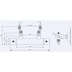 Douche Thermostaatkraan Rimini (Rvs Look) 12Cm, Ophalen of Verzenden, Nieuw