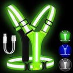 LED Reflecterend Vest USB Oplaadbaar Veilig Hardlopen, Sport en Fitness, Loopsport en Atletiek, Verzenden, Nieuw