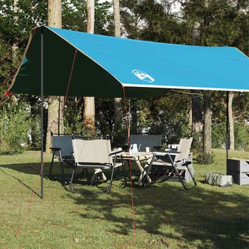 vidaXL Kampeerluifel waterdicht 460x305x210 cm blauw, Verzenden, Nieuw, Tot en met 2