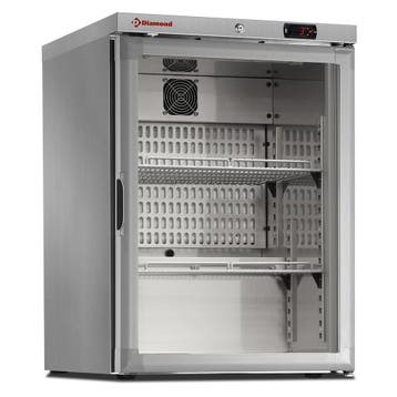 Diamond Koelkast | 150L | Glasdeur | RVS | +1°C/+8°C | Stati, Ophalen of Verzenden, Nieuw