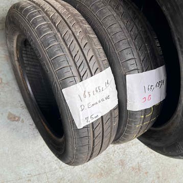 2 x Dunlop Enasave 165-65-14 Zomerbanden 7,5mm, Auto-onderdelen, Banden en Velgen, 14 inch, Gebruikt, Ophalen of Verzenden, Band(en)