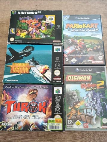 Nintendo - N64 - Lot of 5 Nintendo games (3 N64, 2 Gamecube), Nieuw