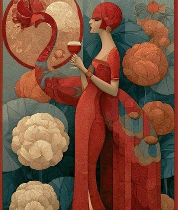 I_KONIQ - Fashion flapper red pause, Nieuw