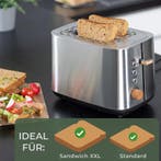 Broodrooster - Toaster - 2 sleuven - 925W - RVS - WALDWERK •, Witgoed en Apparatuur, Broodroosters, Verzenden, Zo goed als nieuw
