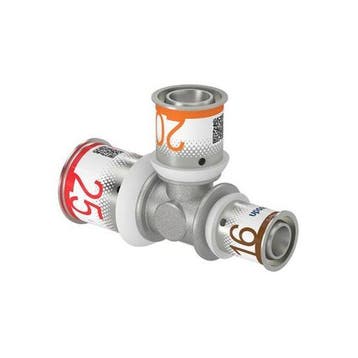 Uponor S-Press Plus perskoppeling Ø25x20x16 T-stuk, Verzenden, Nieuw