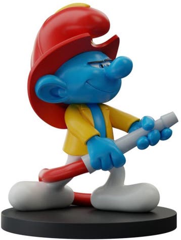 De Smurfen Beeldje Brandweersmurf 11 cm, Ophalen of Verzenden, Nieuw