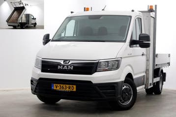 MAN TGE 5.180 2.0 177pk E6 L2H1 Kipper Dubbel Lucht Trekhaak, Gebruikt, Euro 6, MAN, Wit