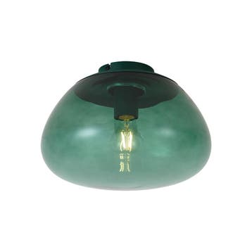 Design plafondlamp groen met groen glas - Giselle, Verzenden, Nieuw