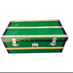 Large Traveling Trunk - Opbergkoffer - Glas, Messing, Metaal
