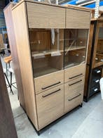 Tuscia vitrine, kleur blonde oak, Nieuw, Glas