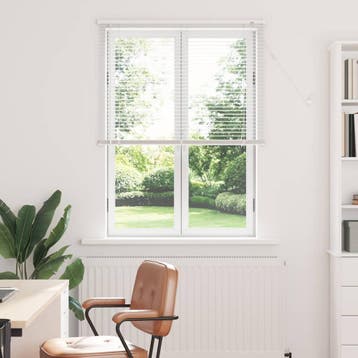 vidaXL Venetiaanse jaloezie Wit 150 x 70 cm 25 mm PVC, Verzenden, Nieuw, Wit