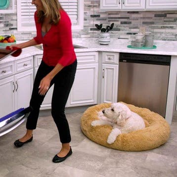2dekans | Peaceful Pooch M - pluizig hondenbed - 76cm, Ophalen of Verzenden, Zo goed als nieuw
